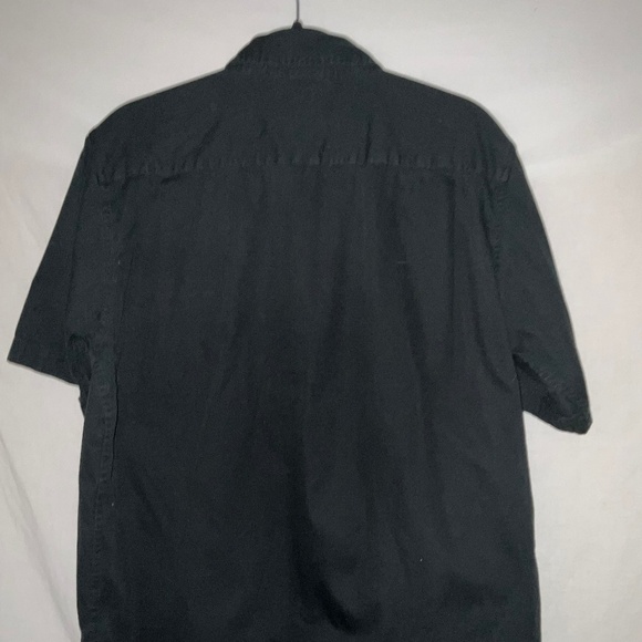 Black‎ Wrangler Short Sleeve button down Size M everyday basic workwear casual - Picture 5 of 16
